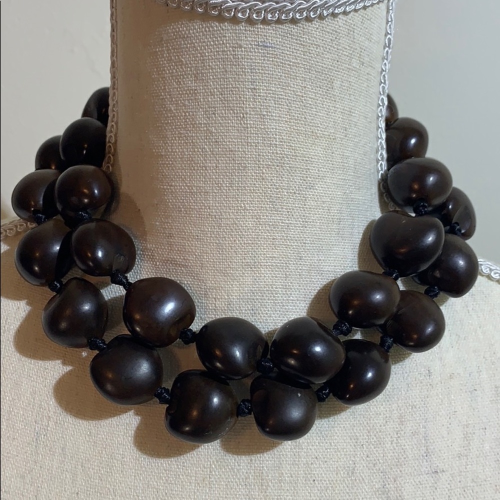 Hawaiian Beaded Brown Necklace!